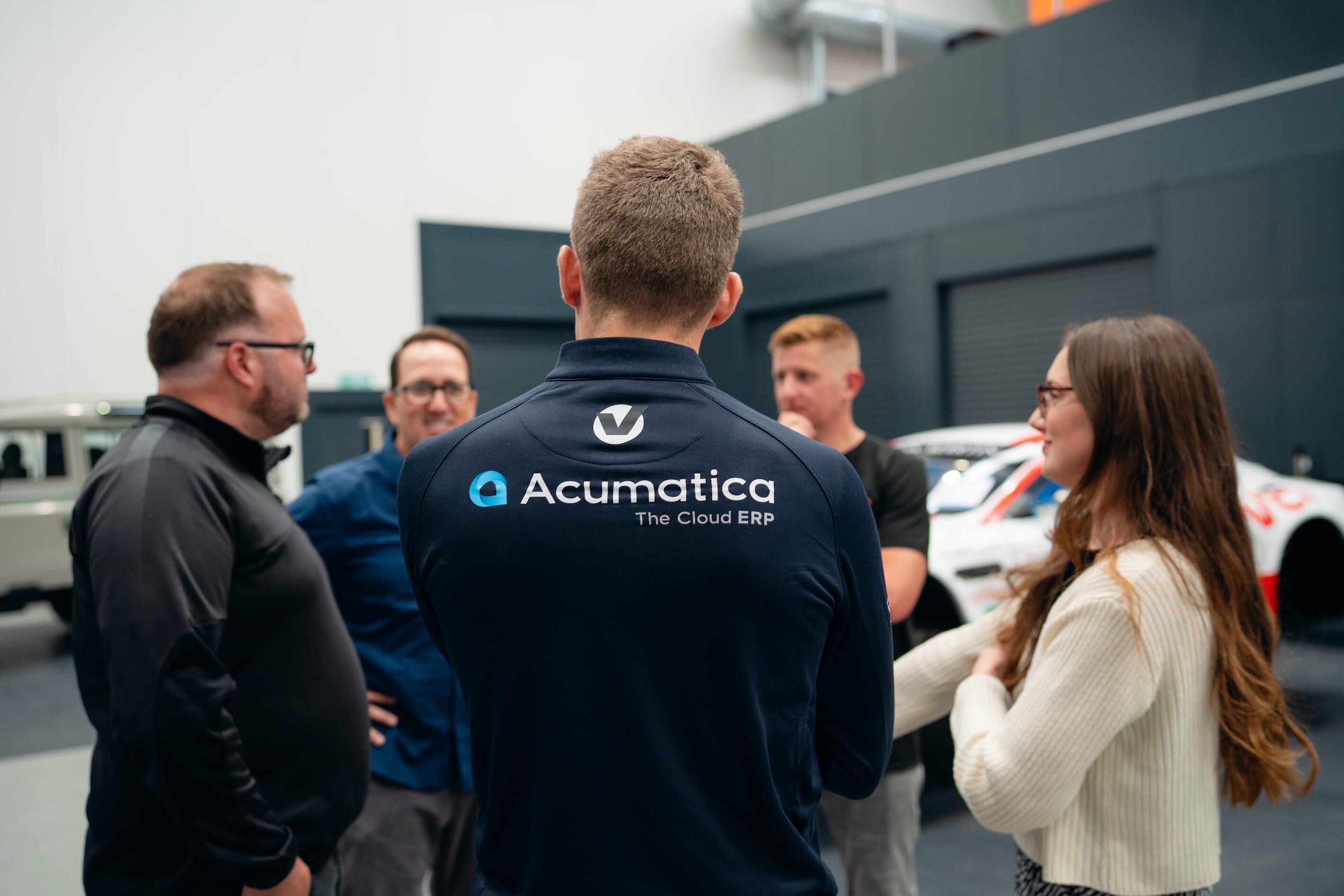 venture engineer staff talking outside